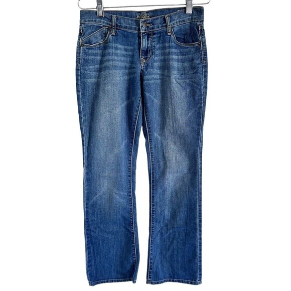 Old Navy The Flirt Bootcut Leg Jeans Women's 2 Short Blue Low Rise Medium Wash - Picture 1 of 12